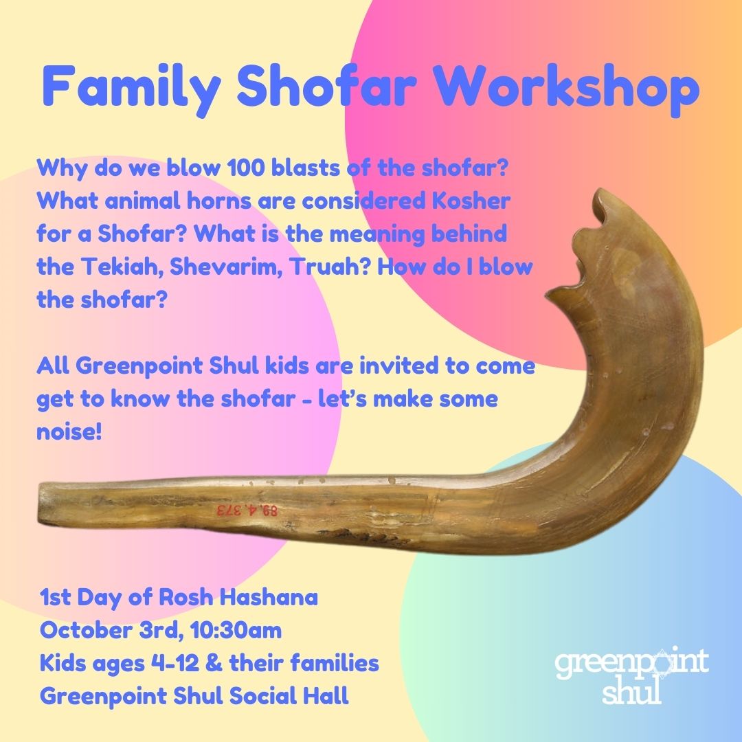 Family Shofar Workshop at Greenpoint Shul